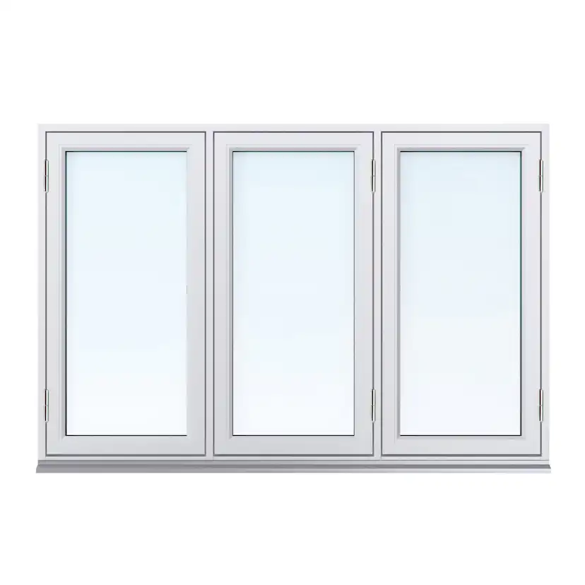 Sidohängt Fönster Svenska Fönster 3-Luft Aluminiumbeklätt Trä 3-Glas