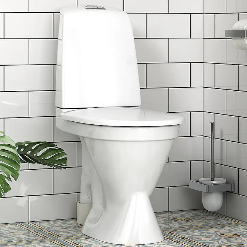 Toalettstol Gustavsberg Nautic 1591 Hygienic Flush Stor Fot