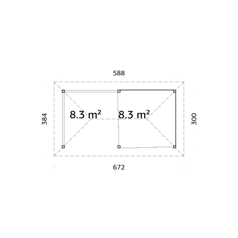 Uterum Palmako Bianca 16,6 m2 Set 203 Slide