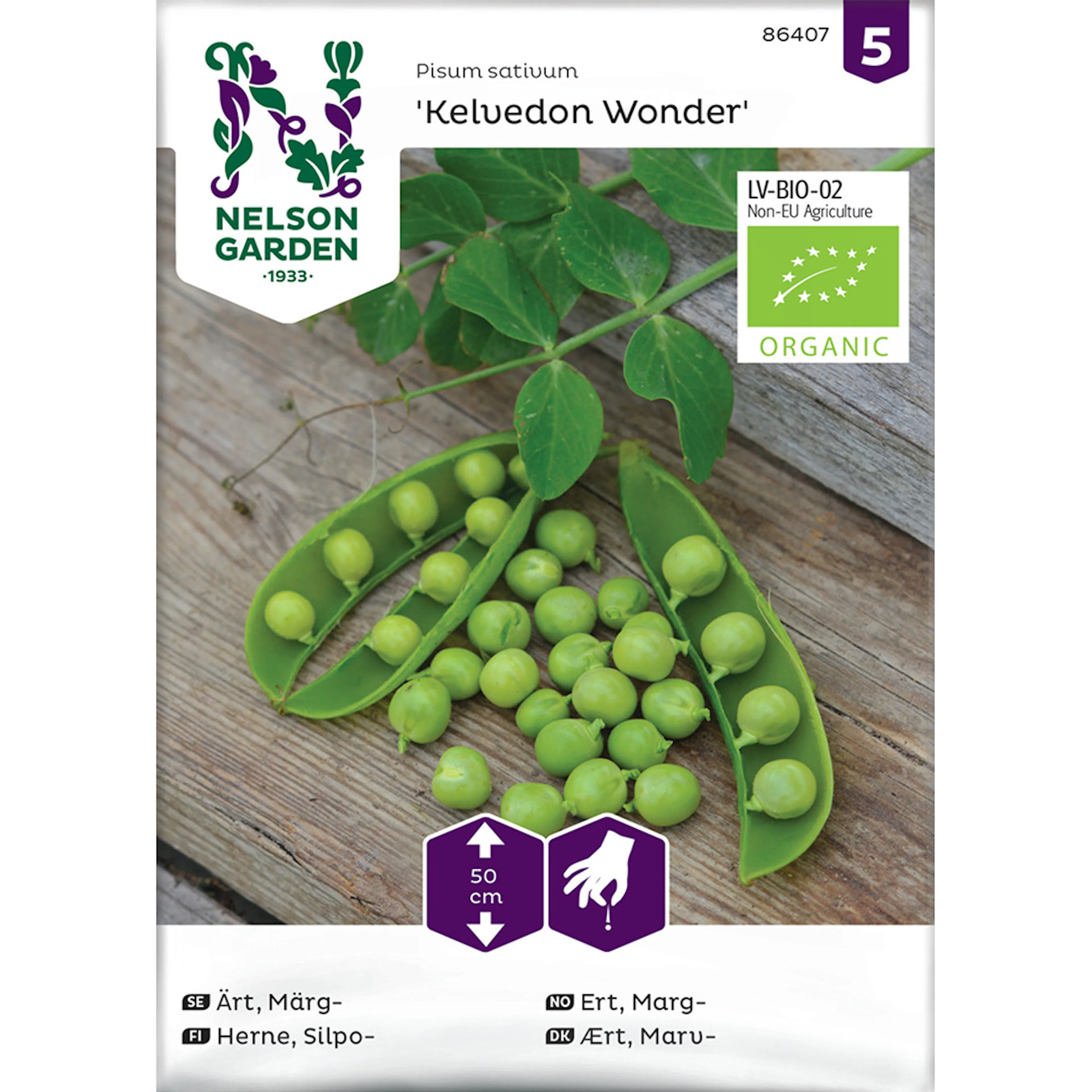 Frö Märgärt Nelson Garden Kelwedon Wonder Ekologisk