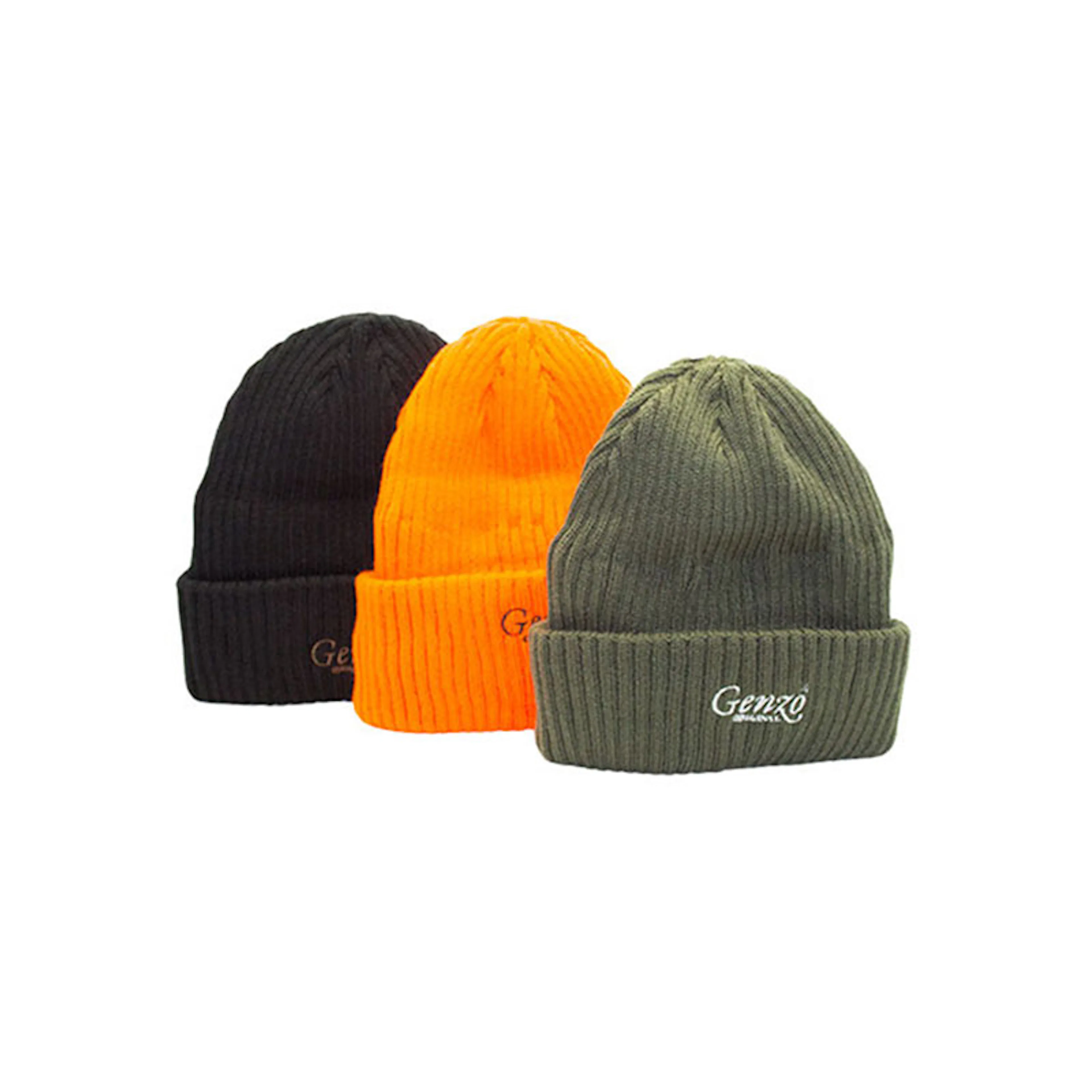 Genzo Stickad Mössa - Orange Orange