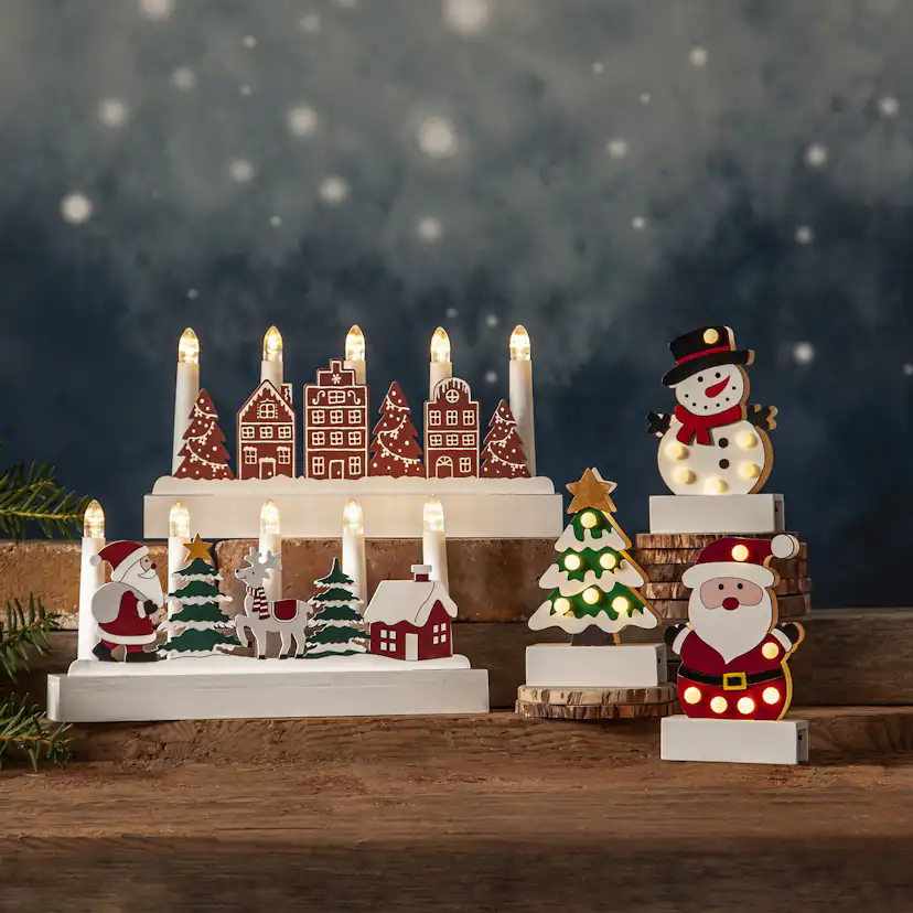 Inomhusdekoration Star Trading Freddy Mini Julgran