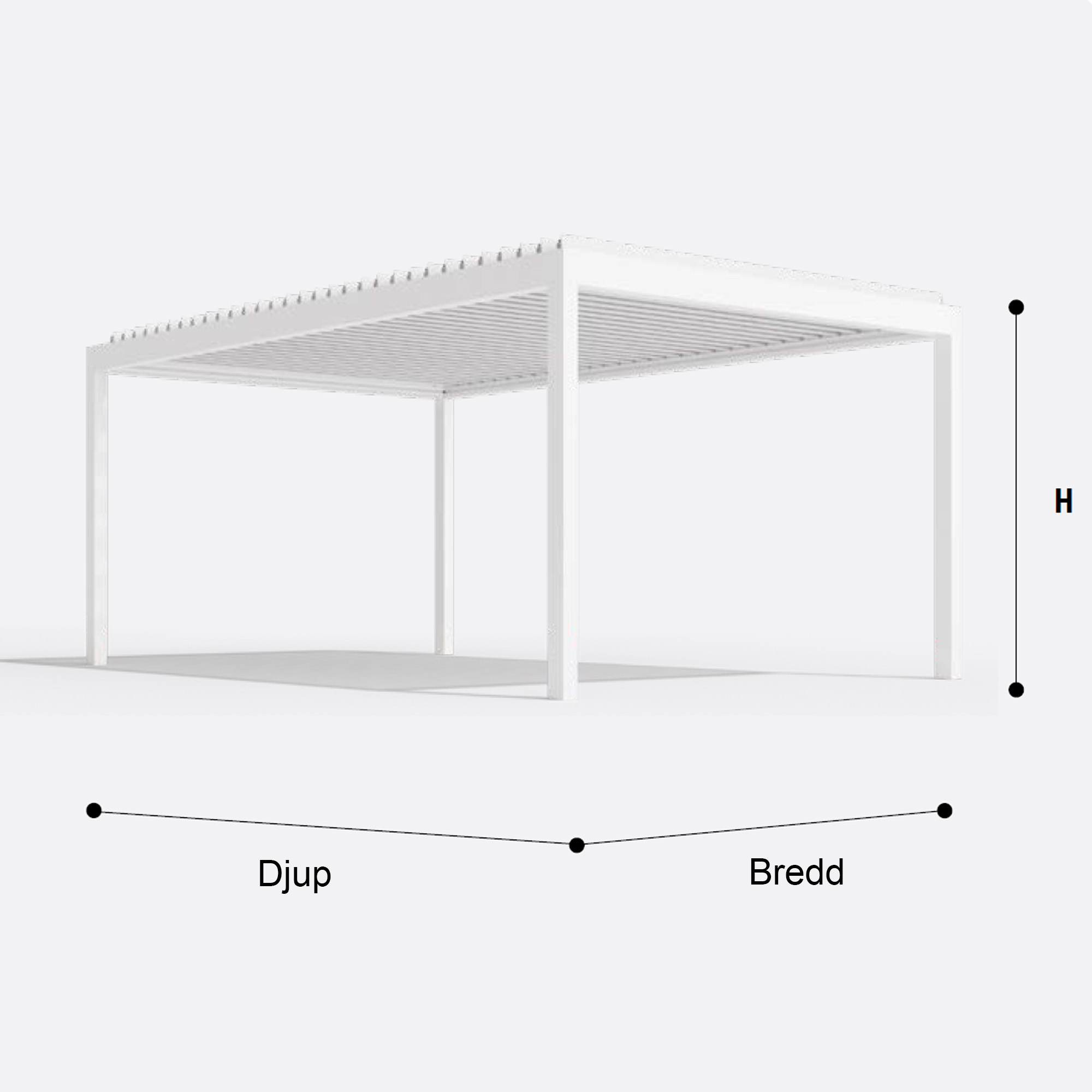 Aluminiumpergola Allvy Sunroom Orienta