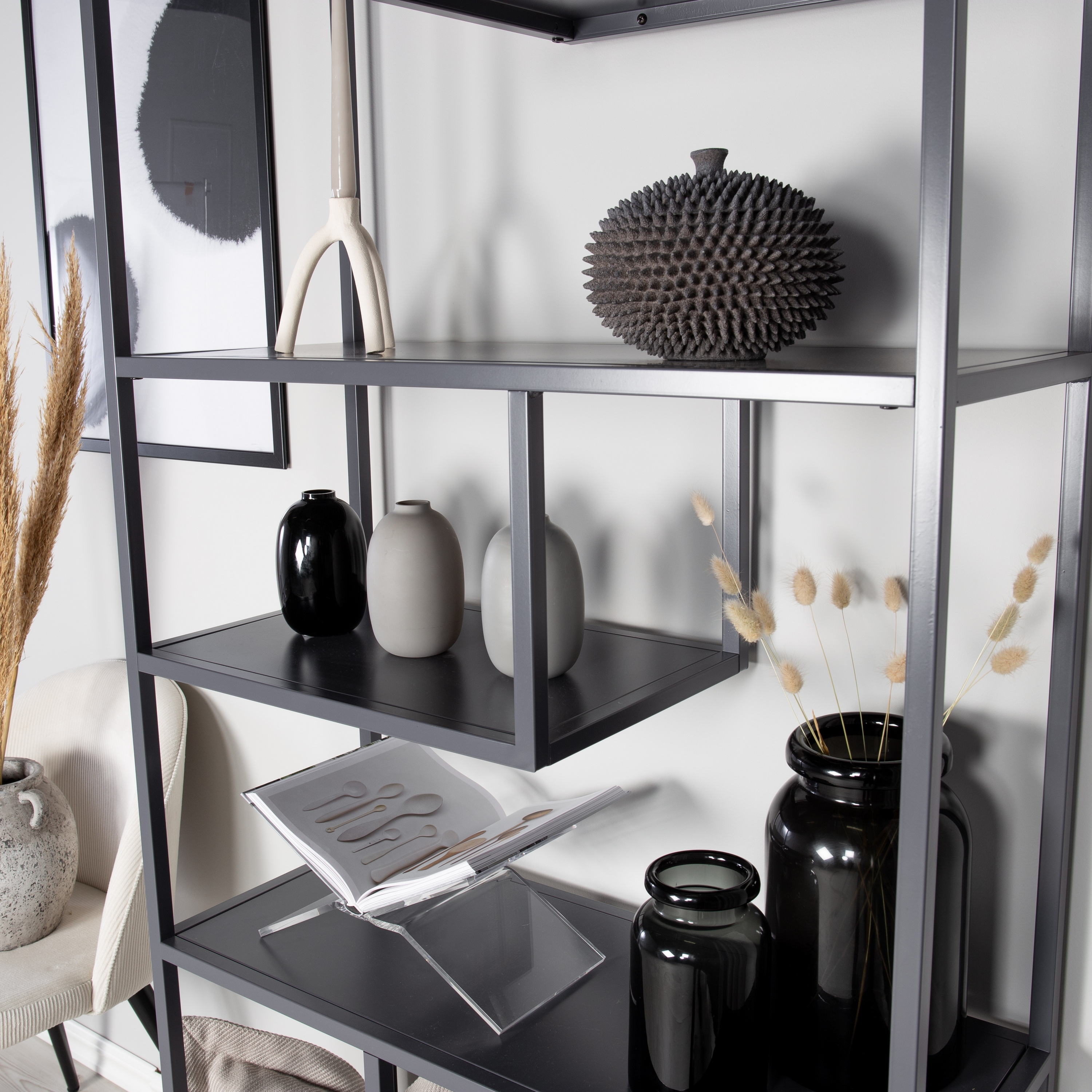 Bokhylla Venture Home Staal