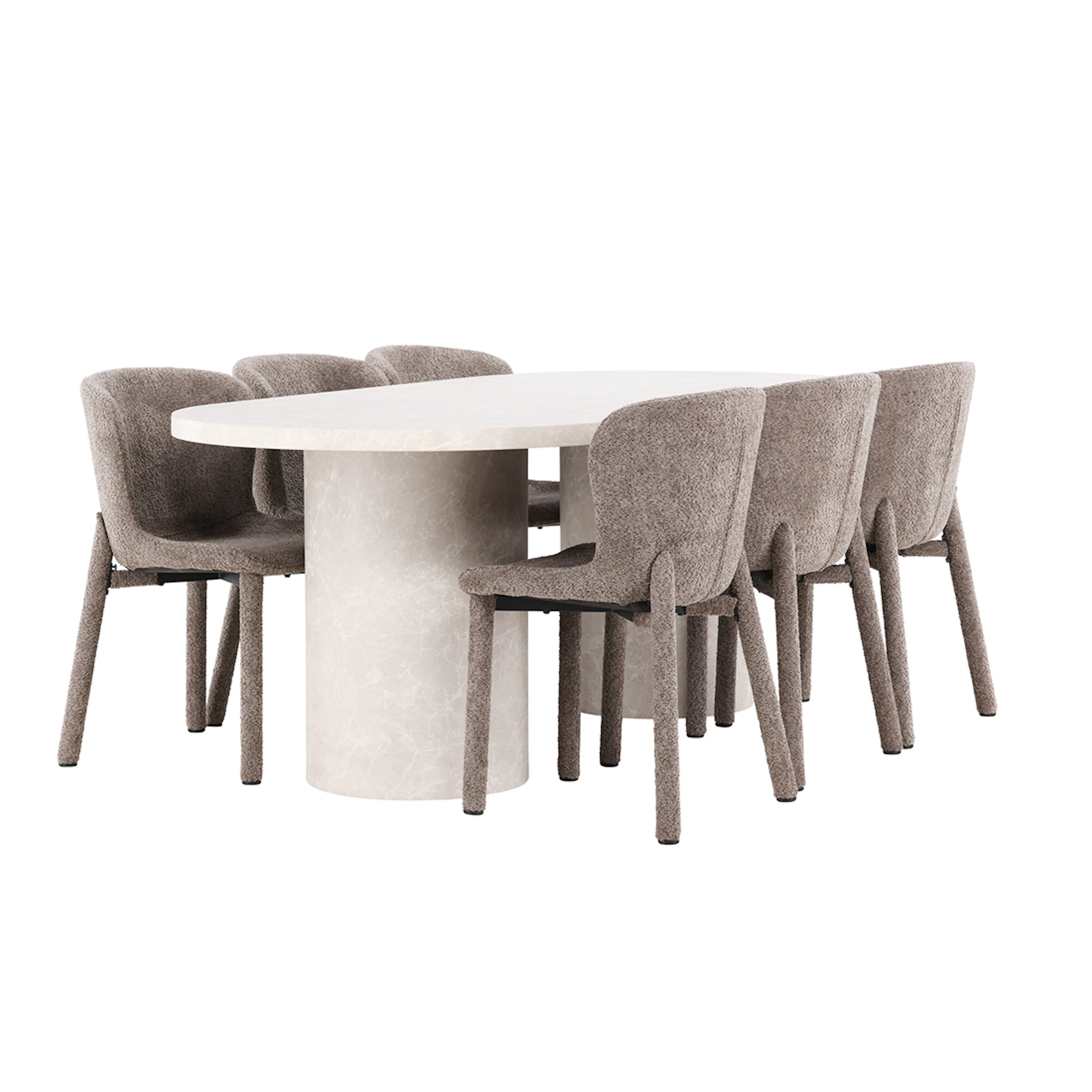 Matgrupp Venture Home Narvik med 6st Astoria Matstolar