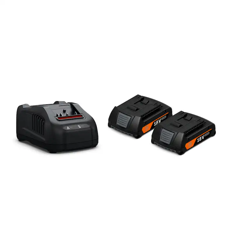 Batterikit Fein GBA 18V 2Ah med 2 Batterier och 1 Laddare