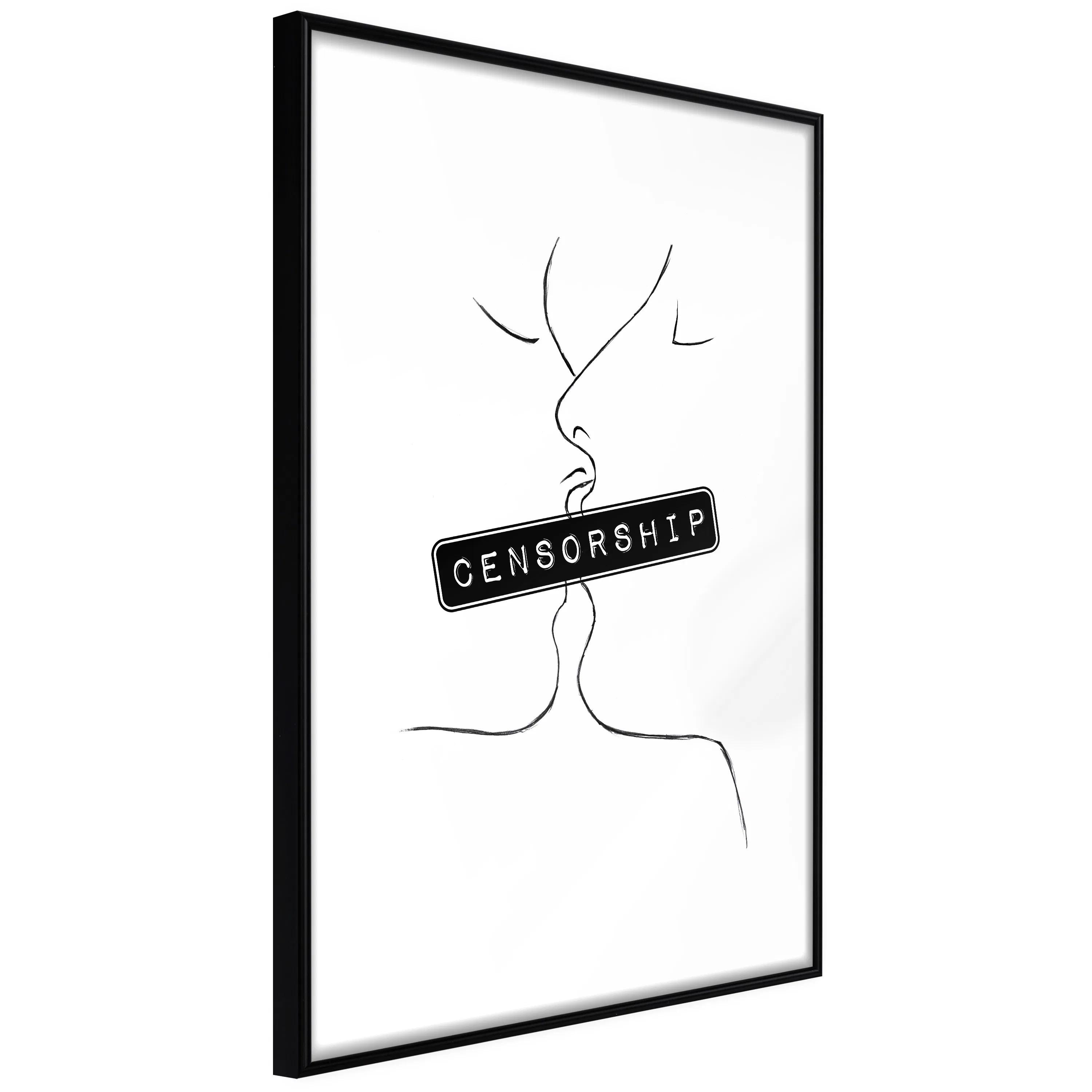 Poster Artgeist Affisch Censorship
