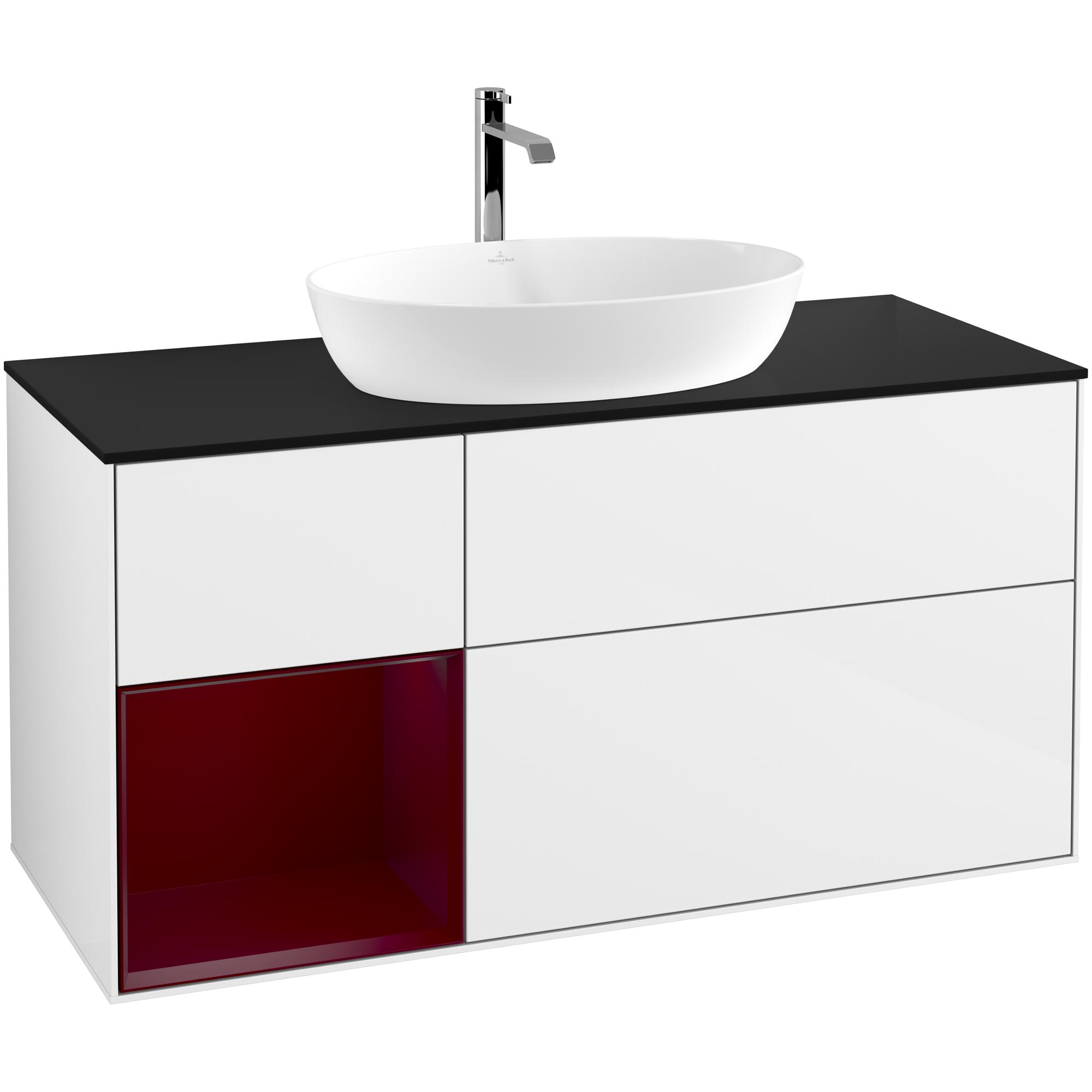Tvättställsskåp Villeroy & Boch Finion med 3 Lådor Hylla och Bänkskiva för Fristående Tvättställ från Artis & Collaro