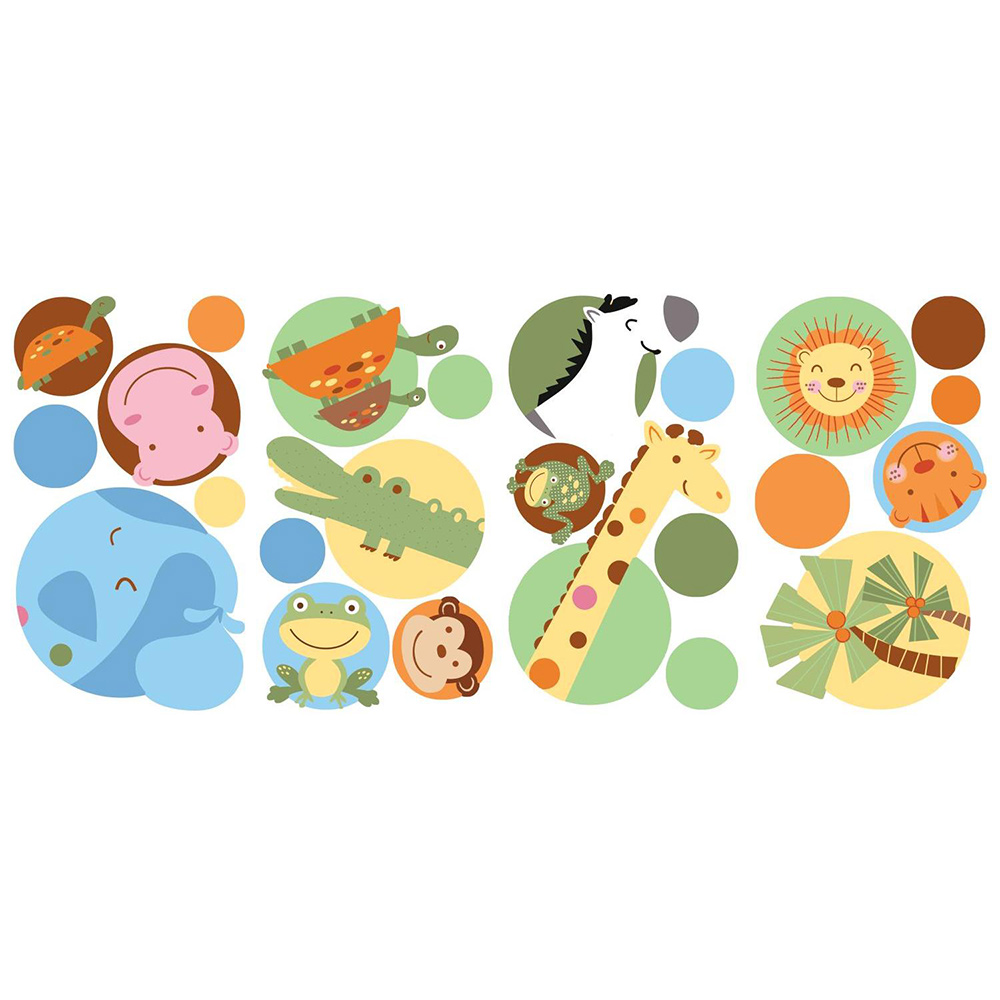 Väggdekor RoomMates Jungle Animal Polka Dot