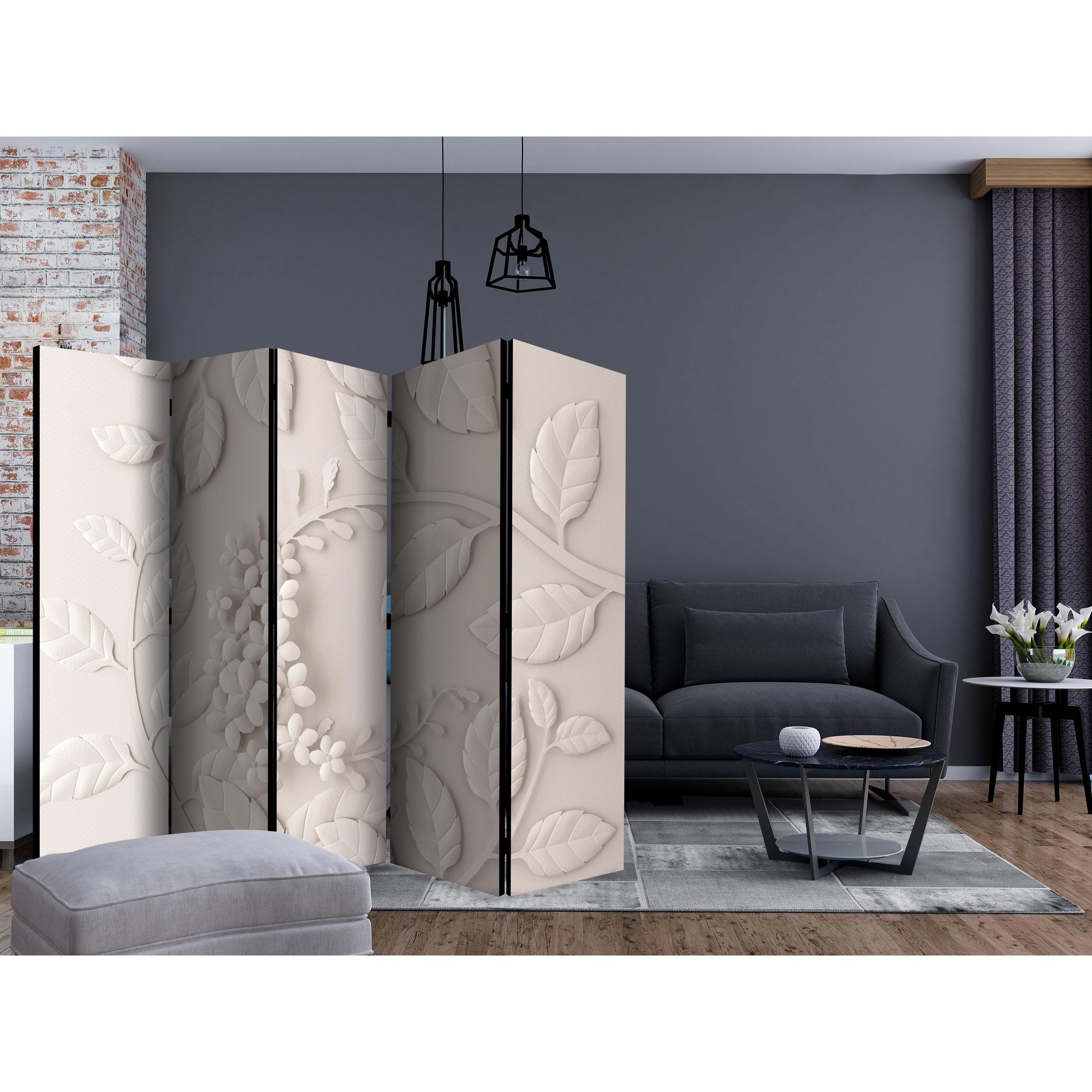 Rumsavdelare Arkiio Paper Flowers Cream II 225x172 cm