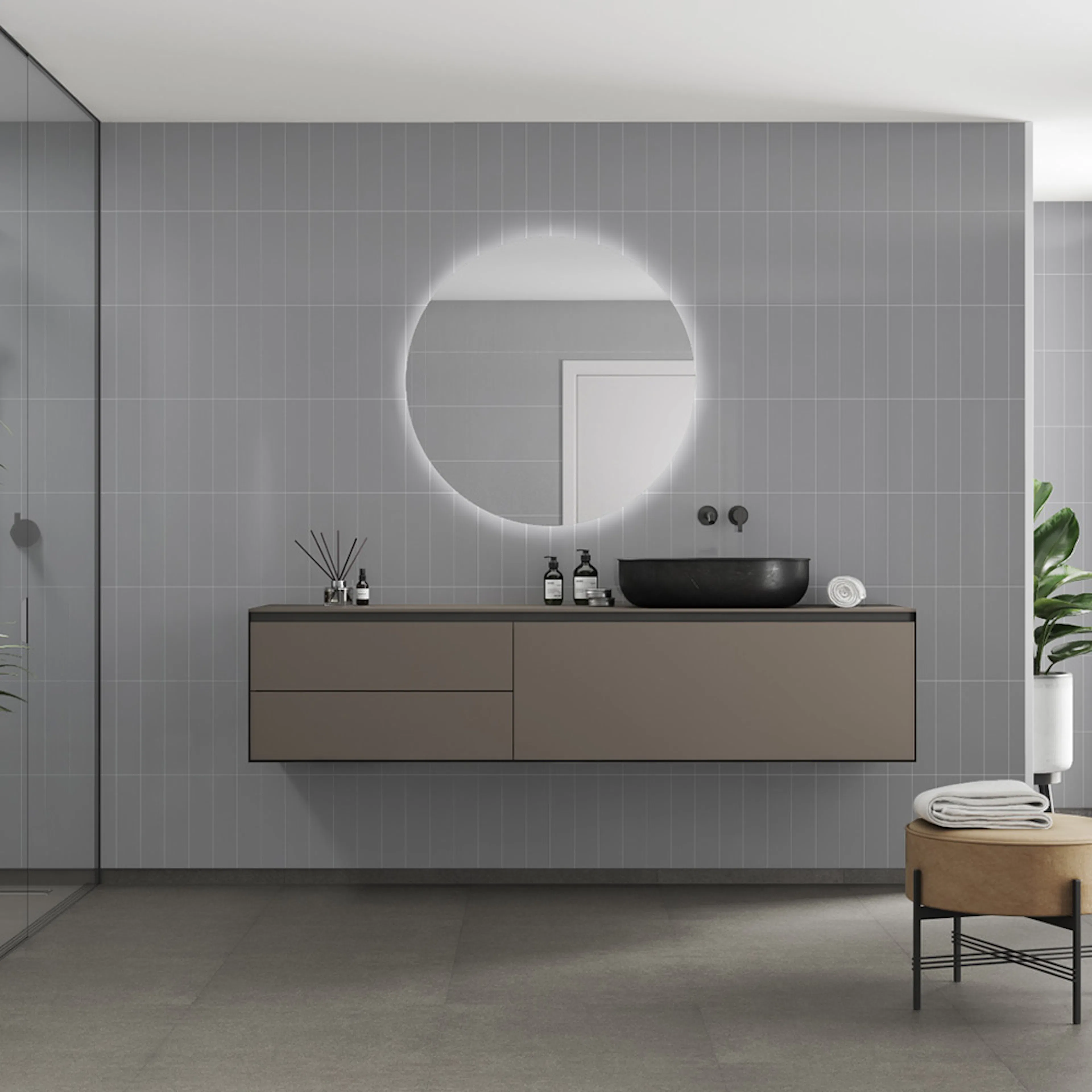 Våtrumsskiva Fibo 4115-M0830 HG Medium Grey 10x620x2400 mm