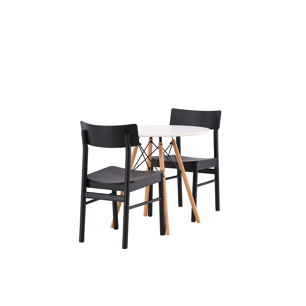 Matgrupp Venture Home Danburi Ø 60 cm med 2 Montros Stolar