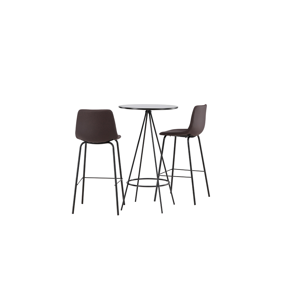 Matgrupp Venture Home Bistro Ø60 cm med 2 st Alexi stolar