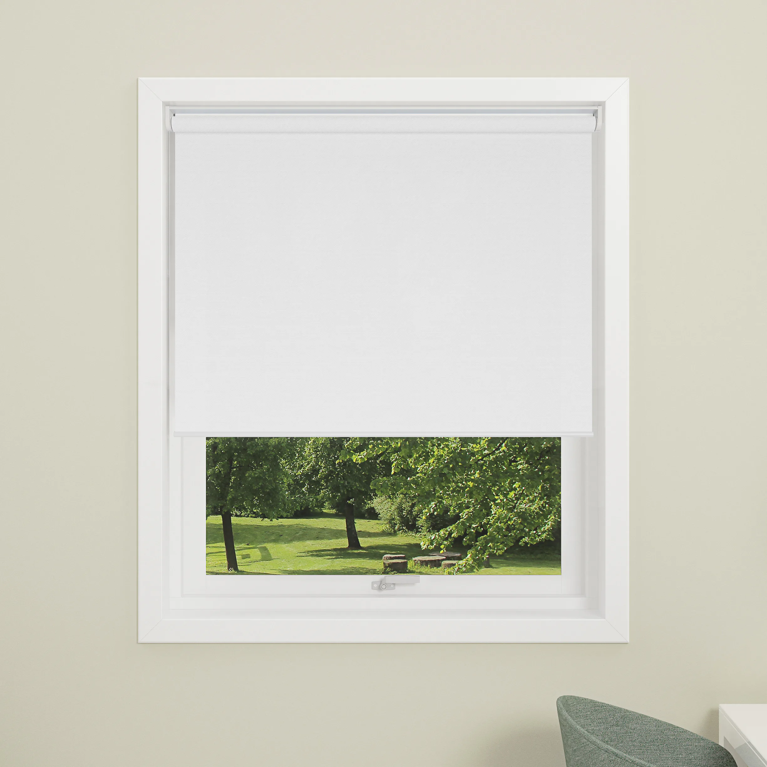 Rullgardin Touch mörkl. offwhite 80x175 Bredd: 80 cm, Längd: 175 cm, Färg: Vit
