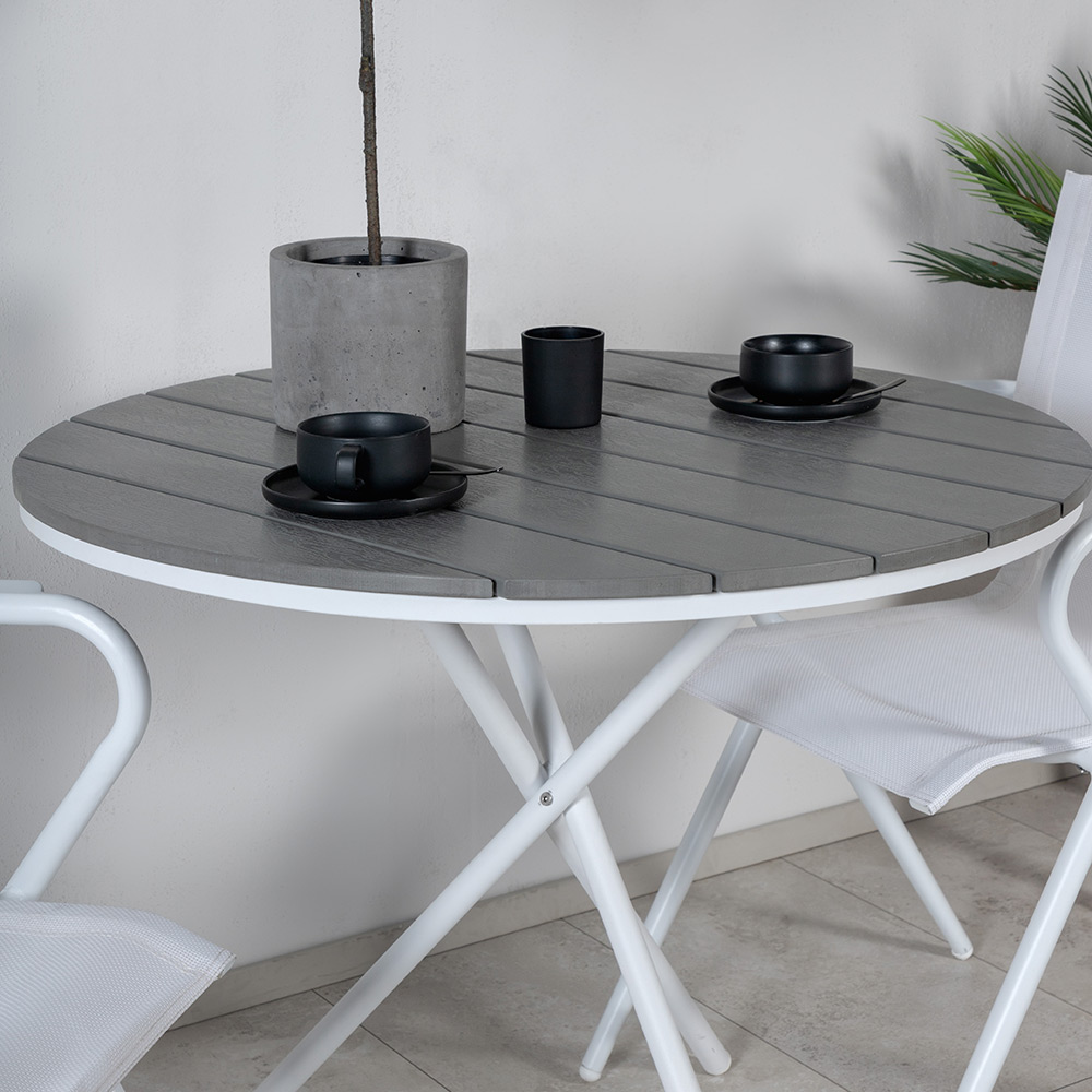 Matgrupp Venture Home Pandi Rund med 2 Act Stolar