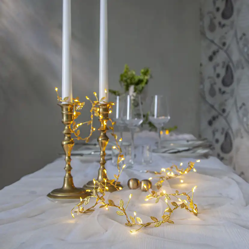 Ljusslinga Star Trading Guldlöv60LB/O