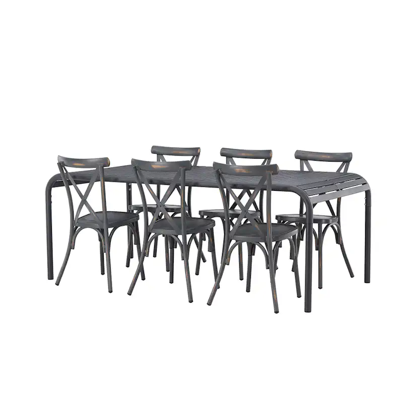 Matgrupp Venture Home Borneo Bord med 6 Tablas Stolar