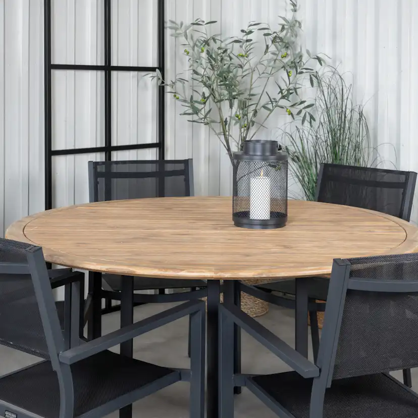 Matgrupp Venture Home Zurc med 6 Curz Stapelbara Matstolar