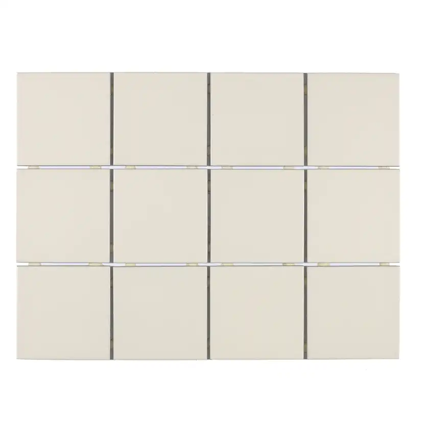 Klinker Arredo Unicolor Ivory Vit 10x10 cm