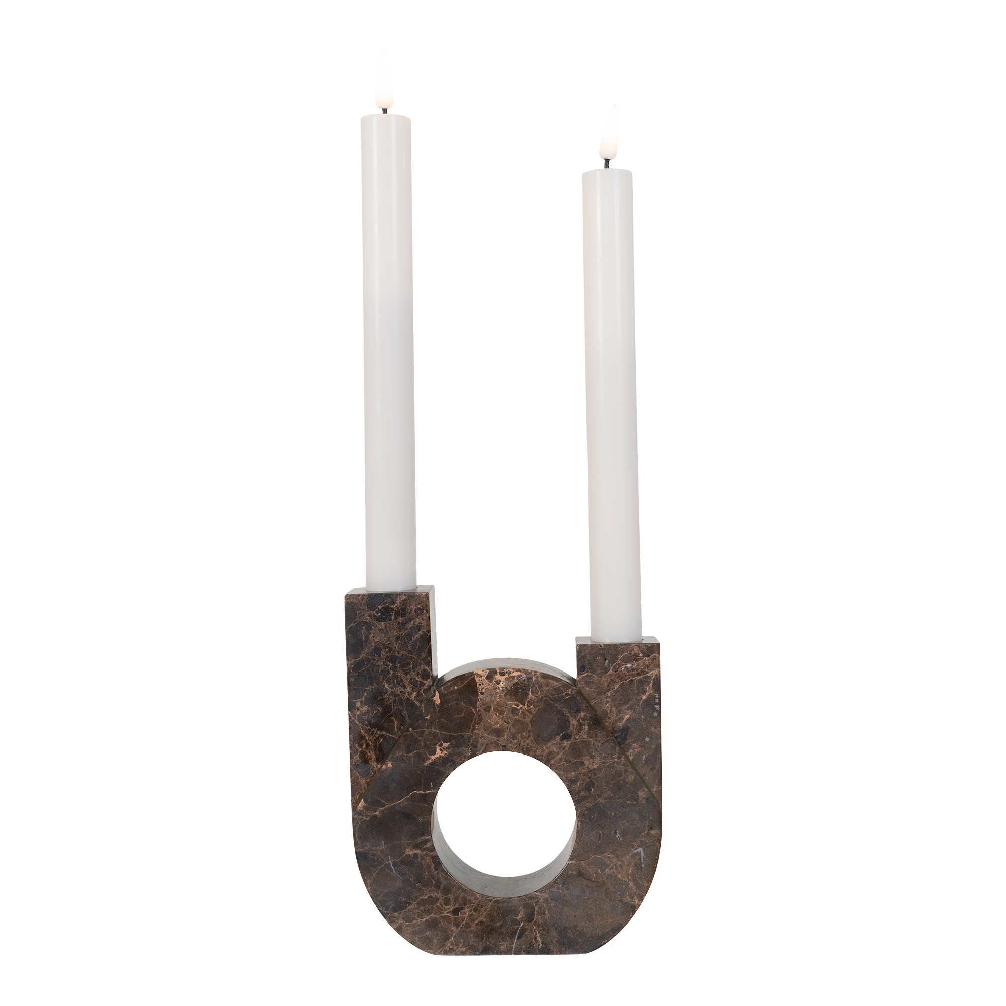 Ljusstake House Nordic Marble Twin