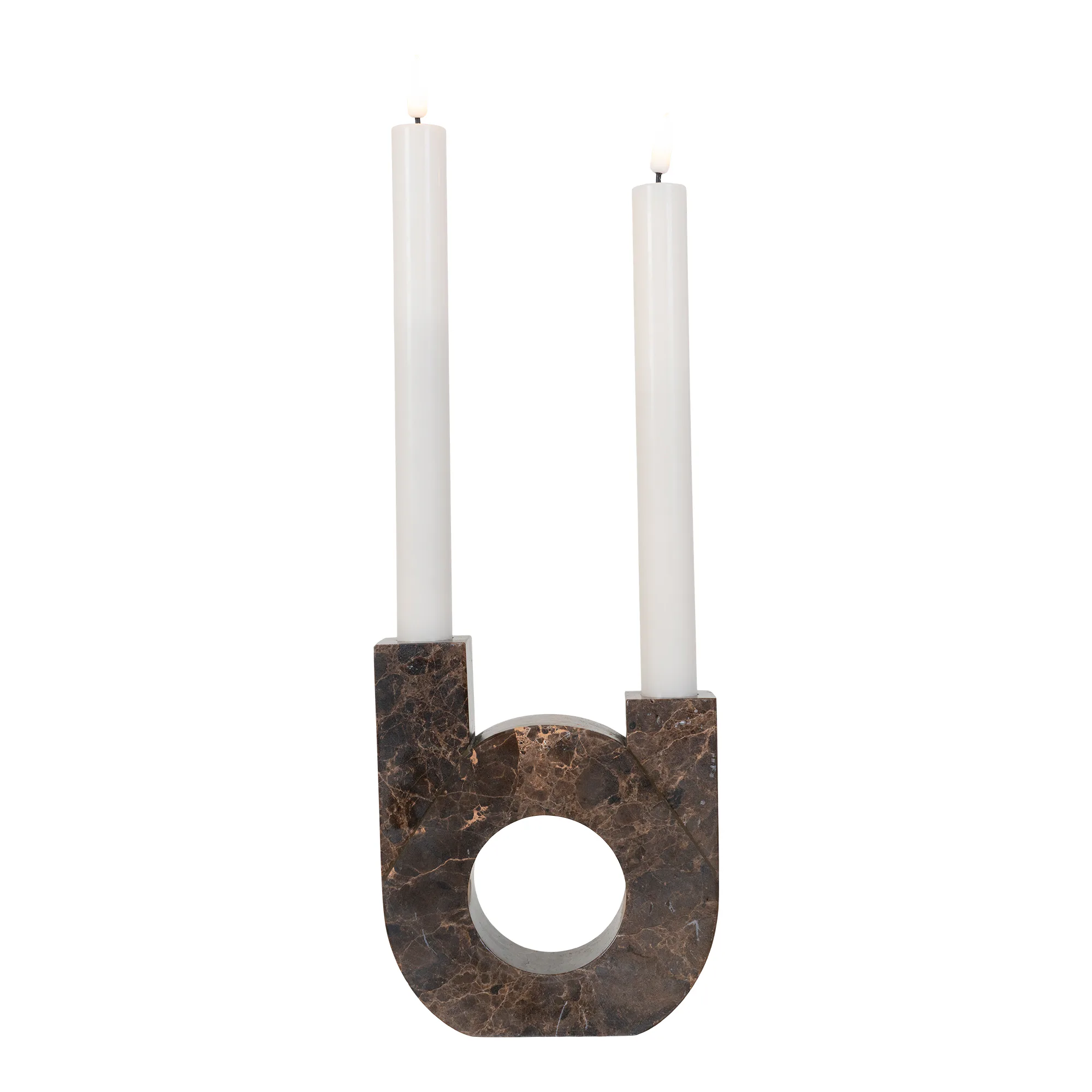 Ljusstake House Nordic Marble Twin