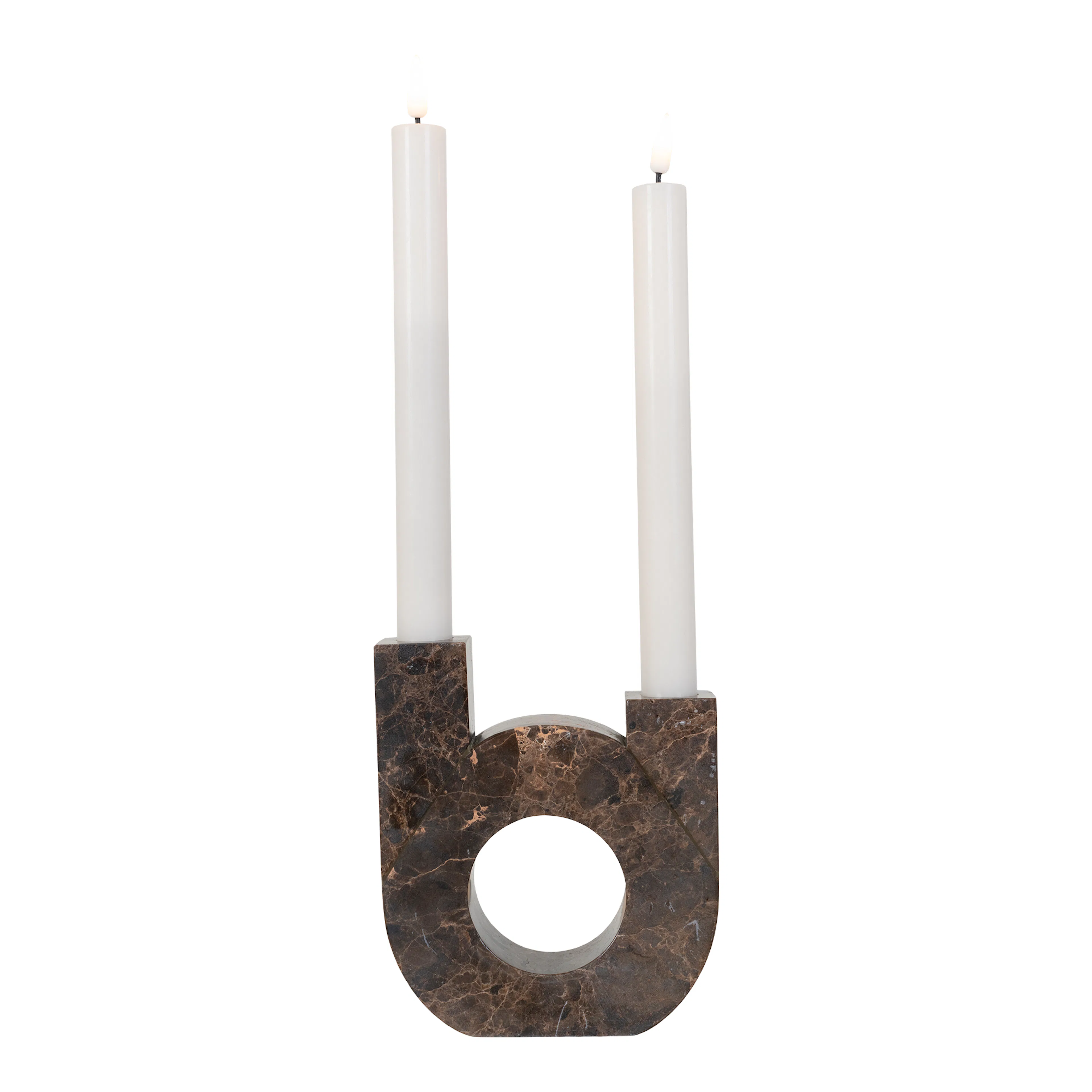 Ljusstake House Nordic Marble Twin