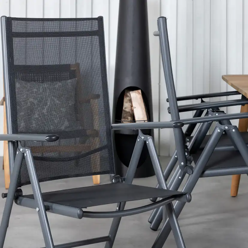 Matgrupp Venture Home Julian Matgrupp Utomhus 210cm med 6 Break Positionsstolar