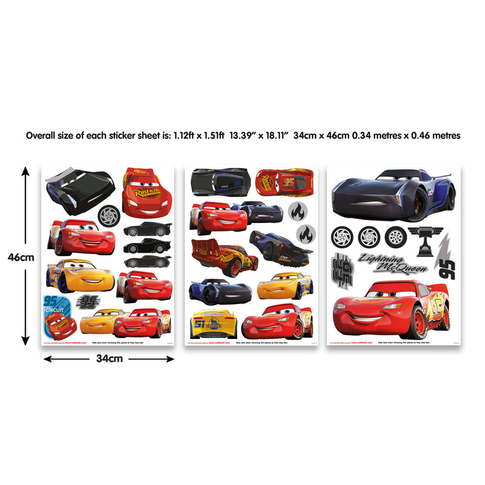 Väggdekor Walltastic Disney Bilar Wall