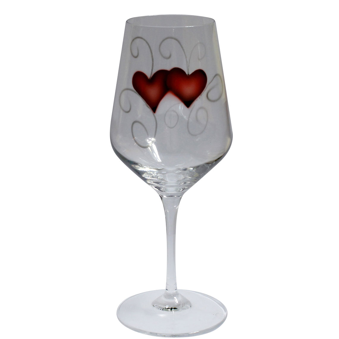 Vinglas Nybro Crystal Heart Crystal Ink 35 cl