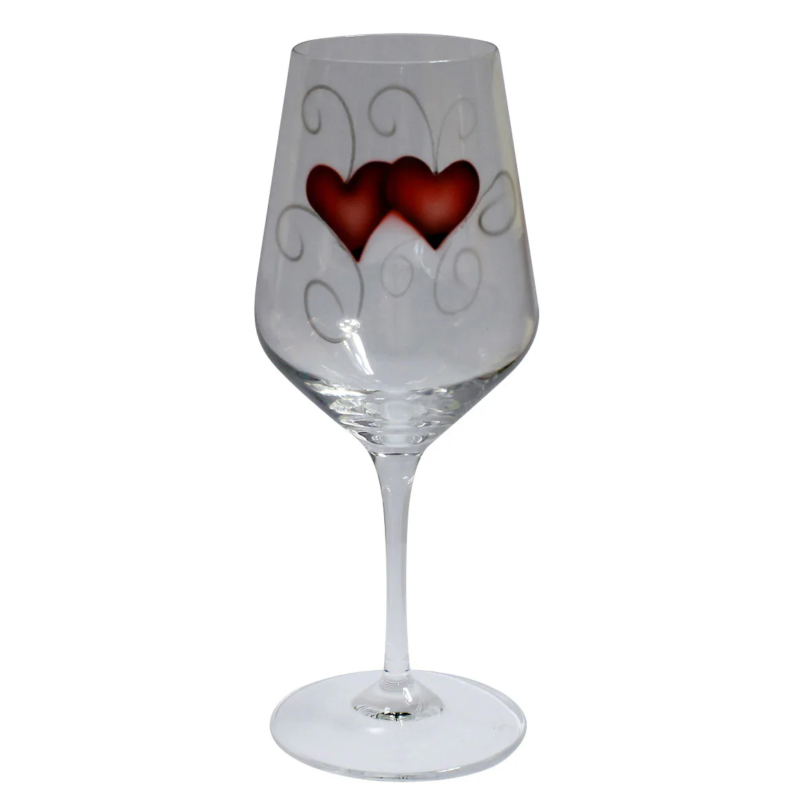 Vinglas Nybro Crystal Heart Crystal Ink 35 cl