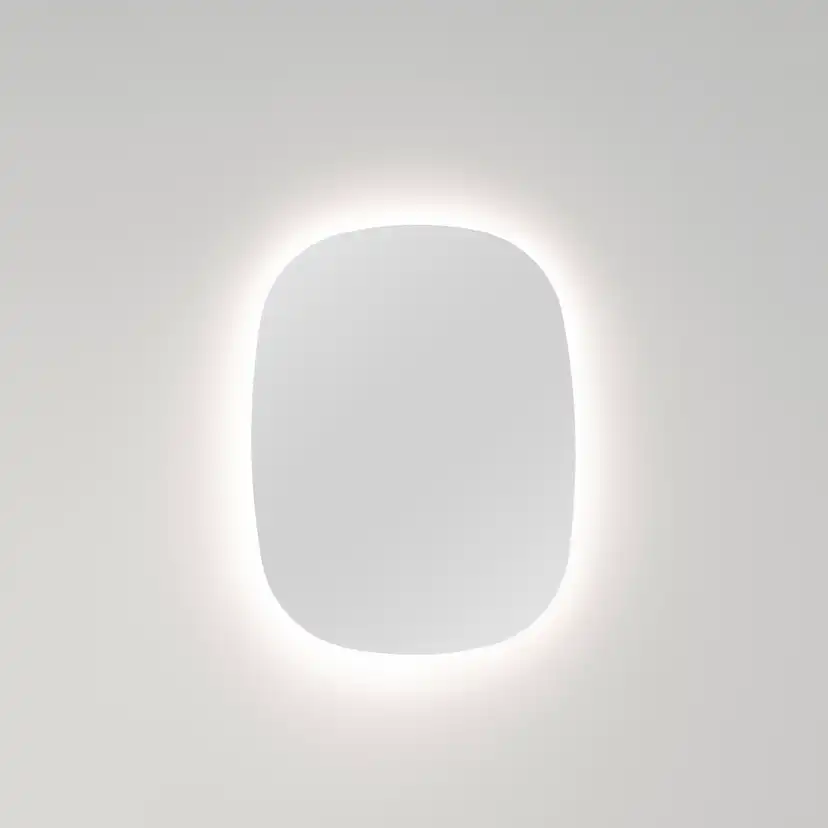 Badrumsspegel Macro Design Vega Oval Ambilight med Bakgrundsbelysning