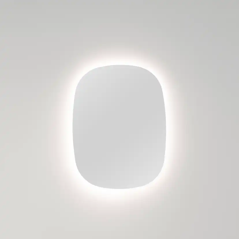 Badrumsspegel Macro Design Vega Oval Ambilight med Bakgrundsbelysning