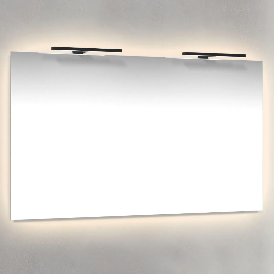 Spegel Macro Design Ambilight med Svart T-belysning