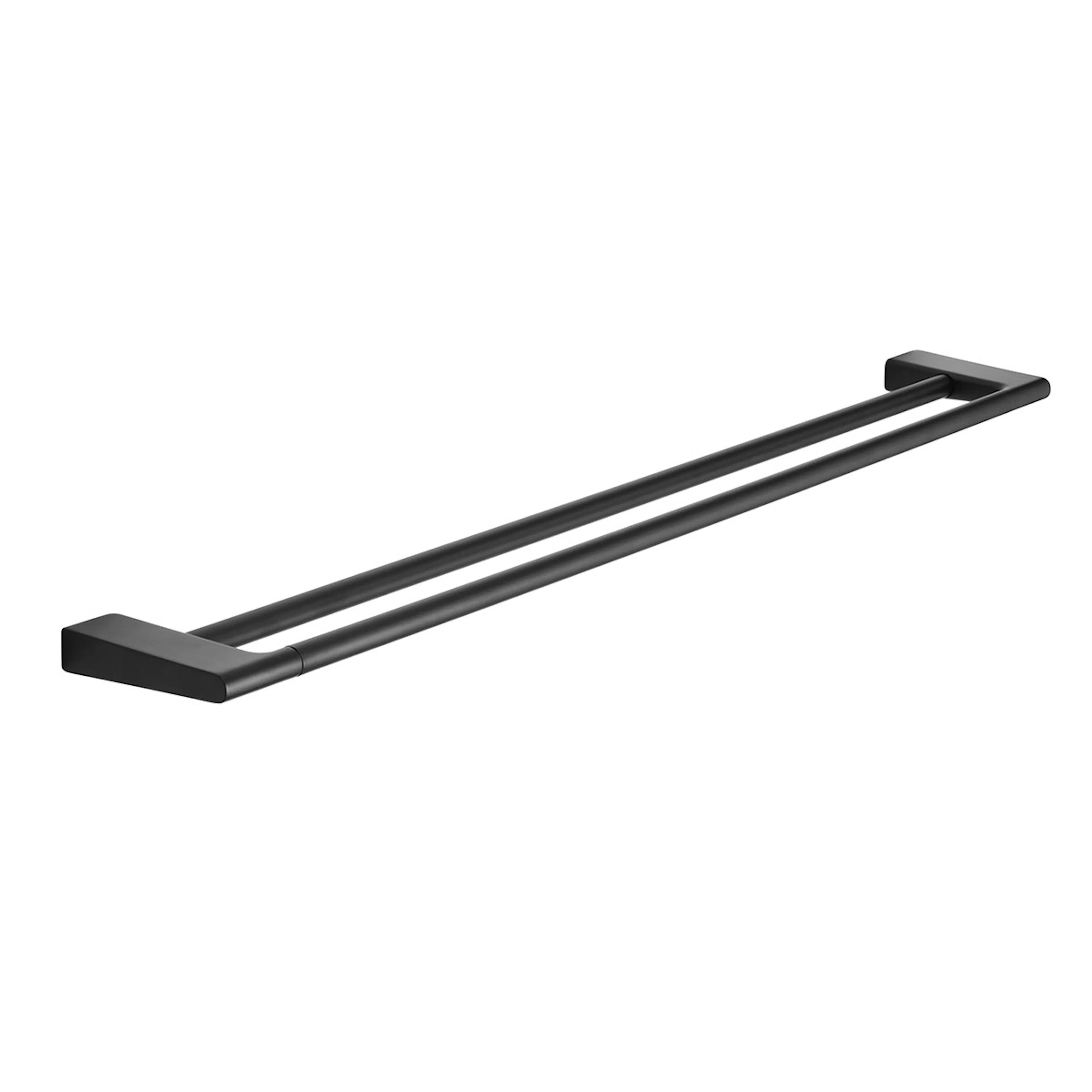 Handduksstång 810 mm matt svart dubbel Matt svart