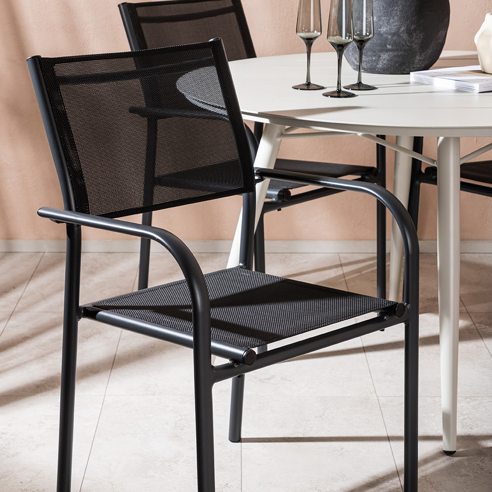 Matgrupp Venture Home Lina med 4 Santorini Stolar