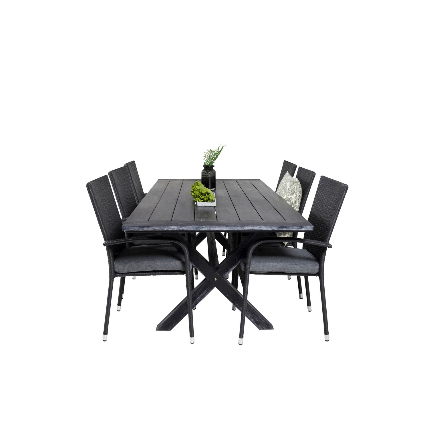 Matgrupp Venture Home Rossi 200 med 6 Asta Stolar