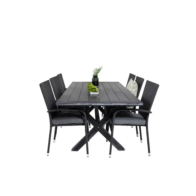 Matgrupp Venture Home Rossi 200 med 6 Asta Stolar