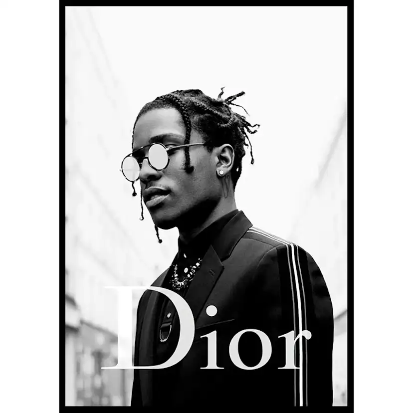 ASAP Rocky Dior 70x100 100x70 cm