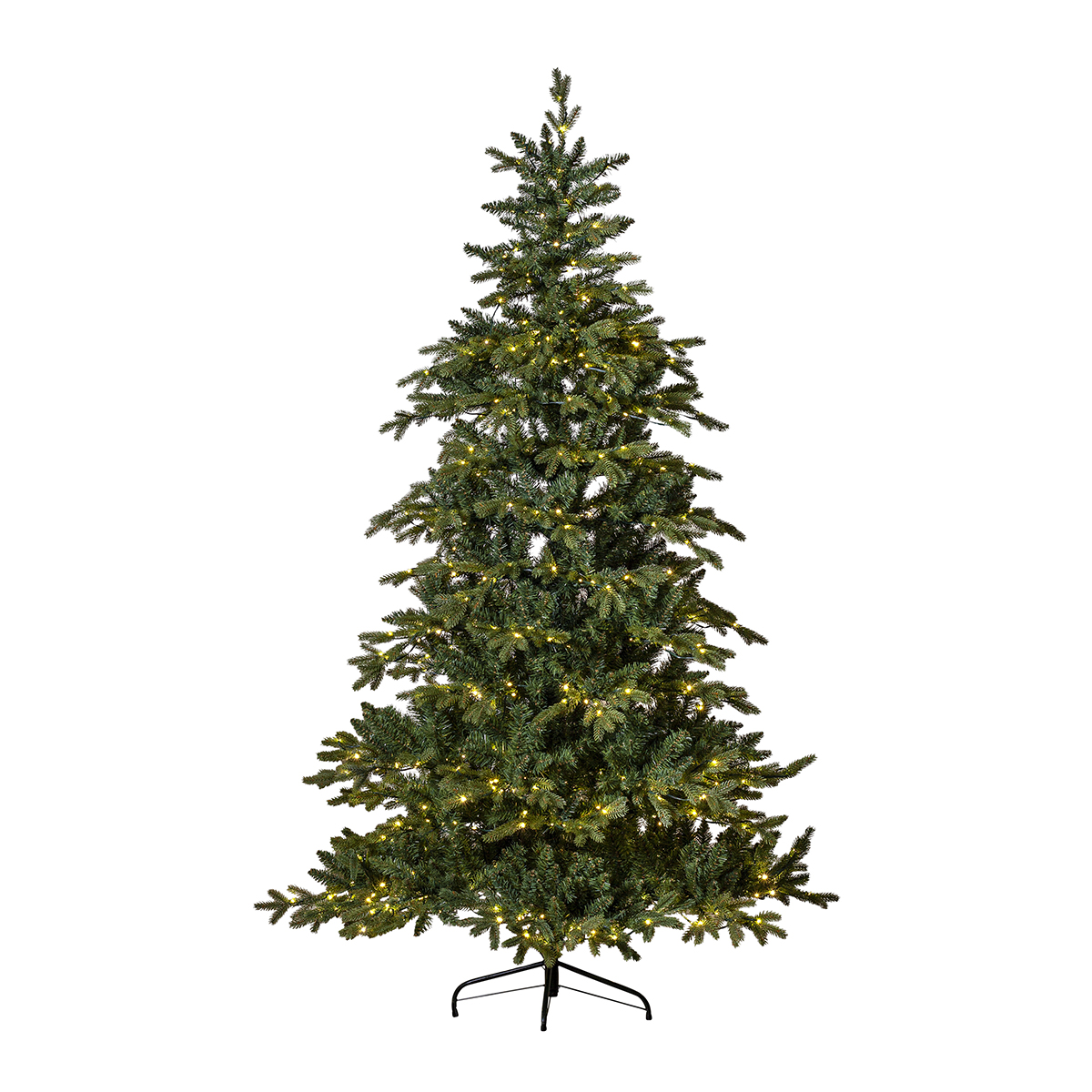 Plastgran Star Trading Larvik med LED-belysning 210 cm