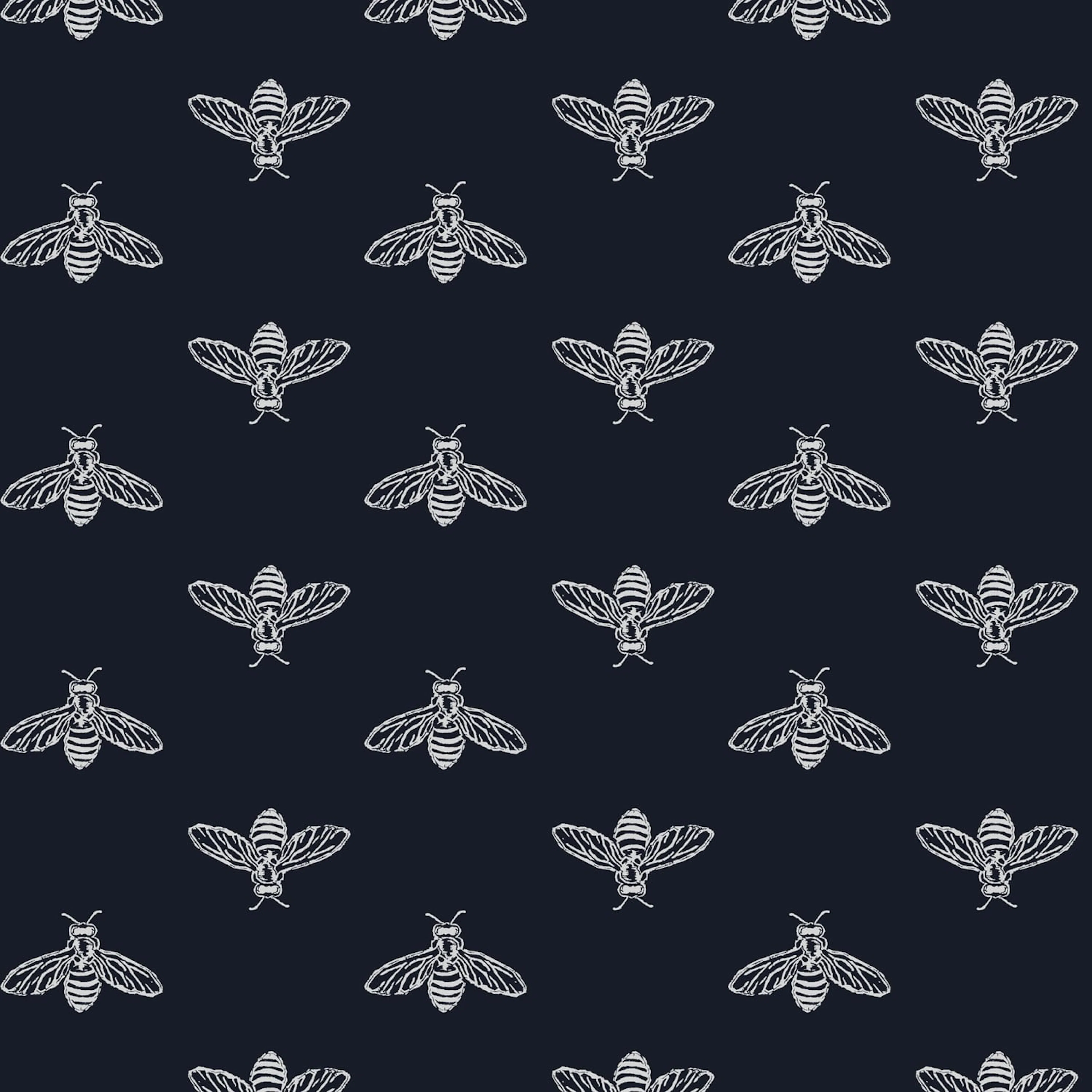 Fototapet Joules Block Print Bee French Navy 10mx52 cm