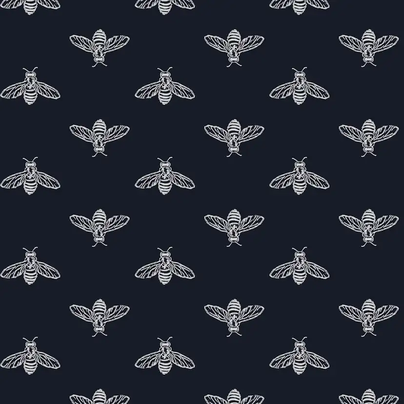 Fototapet Joules Block Print Bee French Navy 10mx52 cm