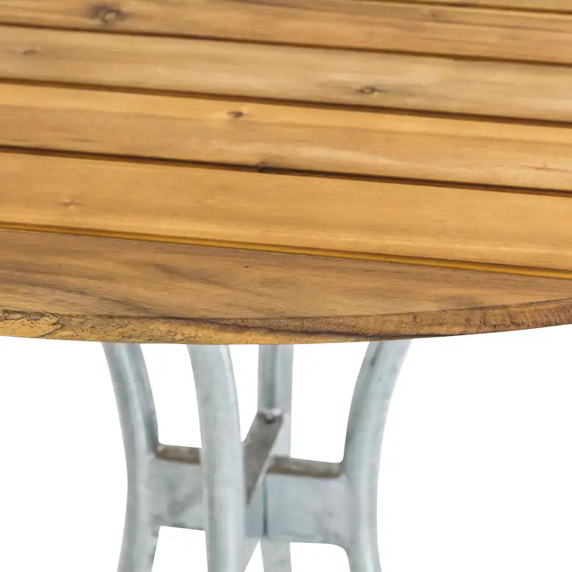 Trädgårdsbord Comfort Garden Arild Litet Runt Matbord Utomhus 110 cm - Utebord i Akaciaträ för Trädgård och Altan