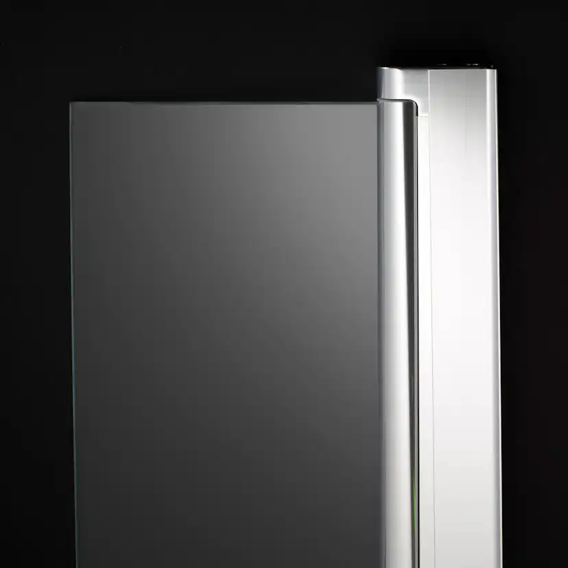 Duschvägg LINC 17 Standardmått Blankpolerad Aluminium