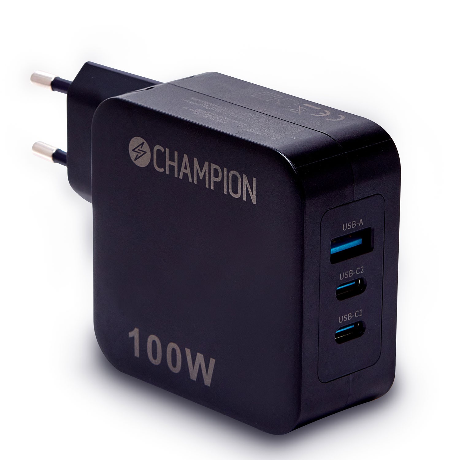 Laddare Champion 100W PD / QC Svart