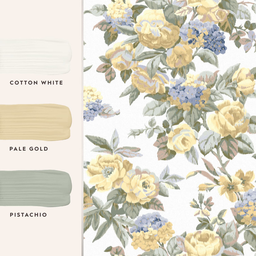 Tapet Laura Ashley Pembrey Pale Guld 118470