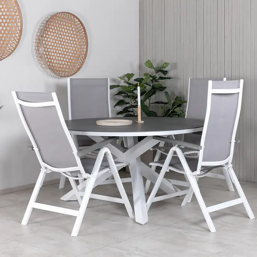 Matgrupp Venture Home Copacabana med 4 Aleyna Positionsstolar