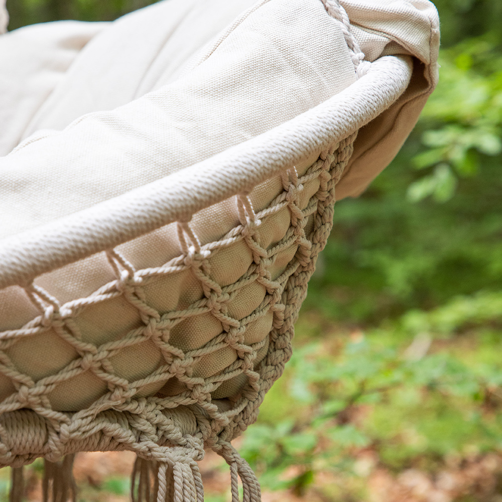 Hamtic Swing Steel/Fabric - White / w pillows Vit