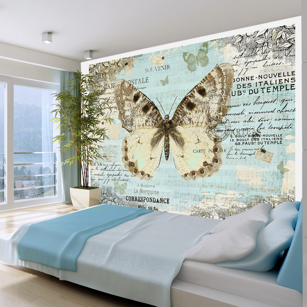 Fototapet Arkiio Postcard With Butterfly