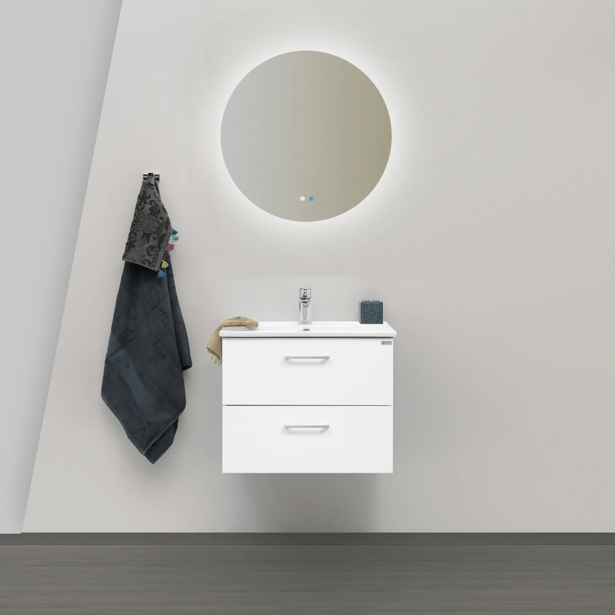4AQUA SLIM Möbelpaket Nr 9 Aura Vit Matt Slim 60 Vit Matt