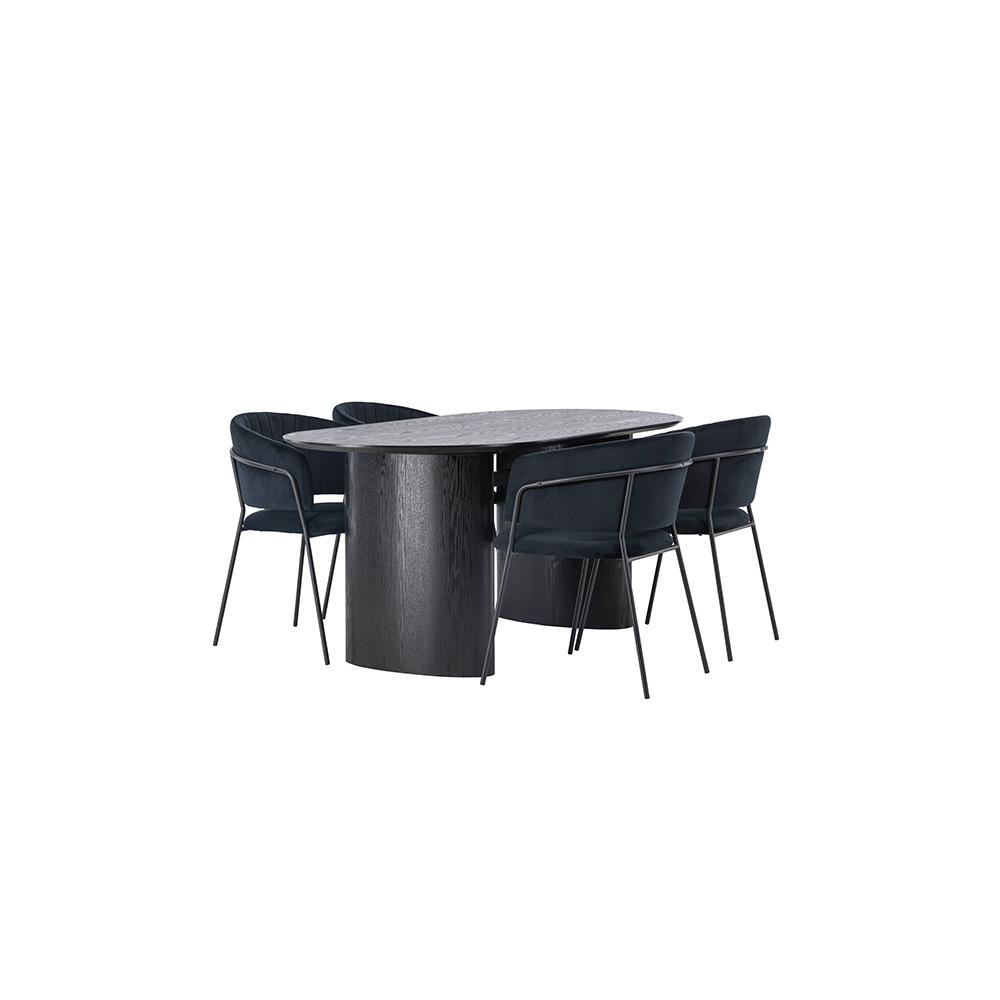 Matgrupp Venture Home Isolde med 4 st Selma stolar